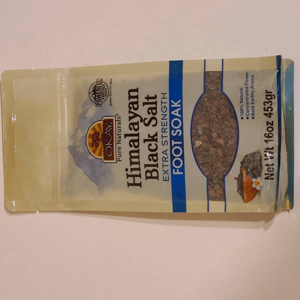 OKAY HIMALAYAN BLACK SALT FOOT SOAK - 16oz